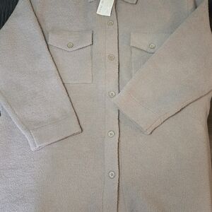 Barefoot Dreams Teddy Jacket in Light Tan